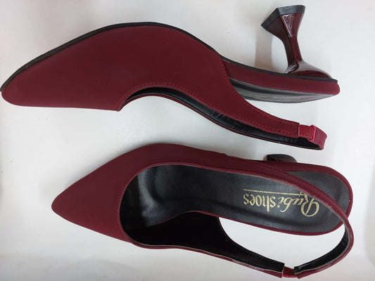 Escarpins slingback bordeaux – Chic et raffiné