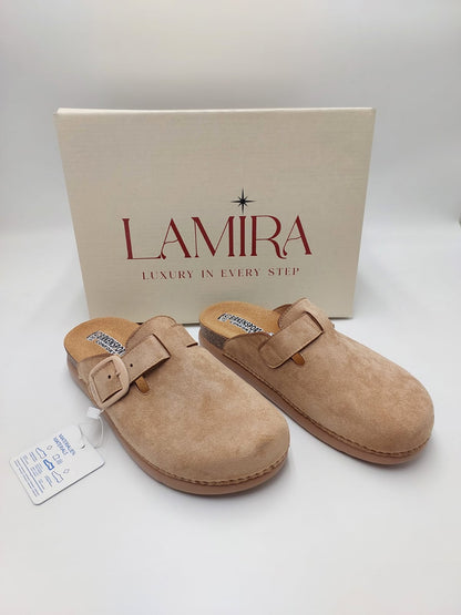 Mules Lamira – Élégance et confort en cuir suédé