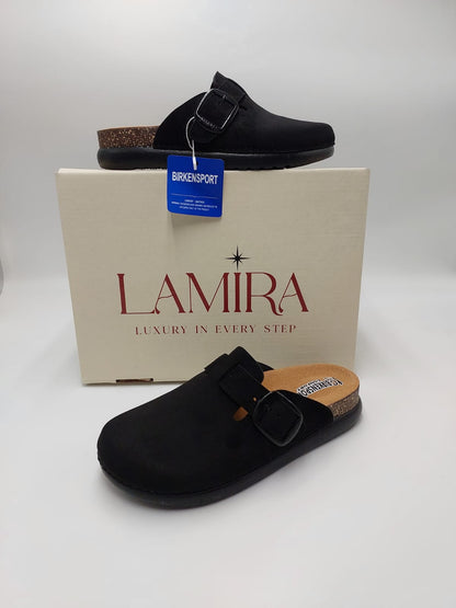 Mules Lamira – Élégance noire et confort absolu