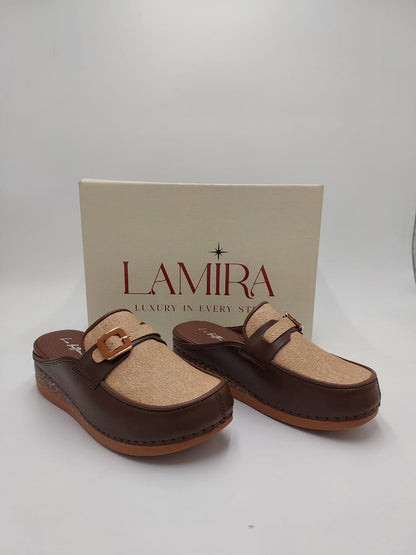 Mules Lamira Marron Café – Élégance et Confort Quotidien