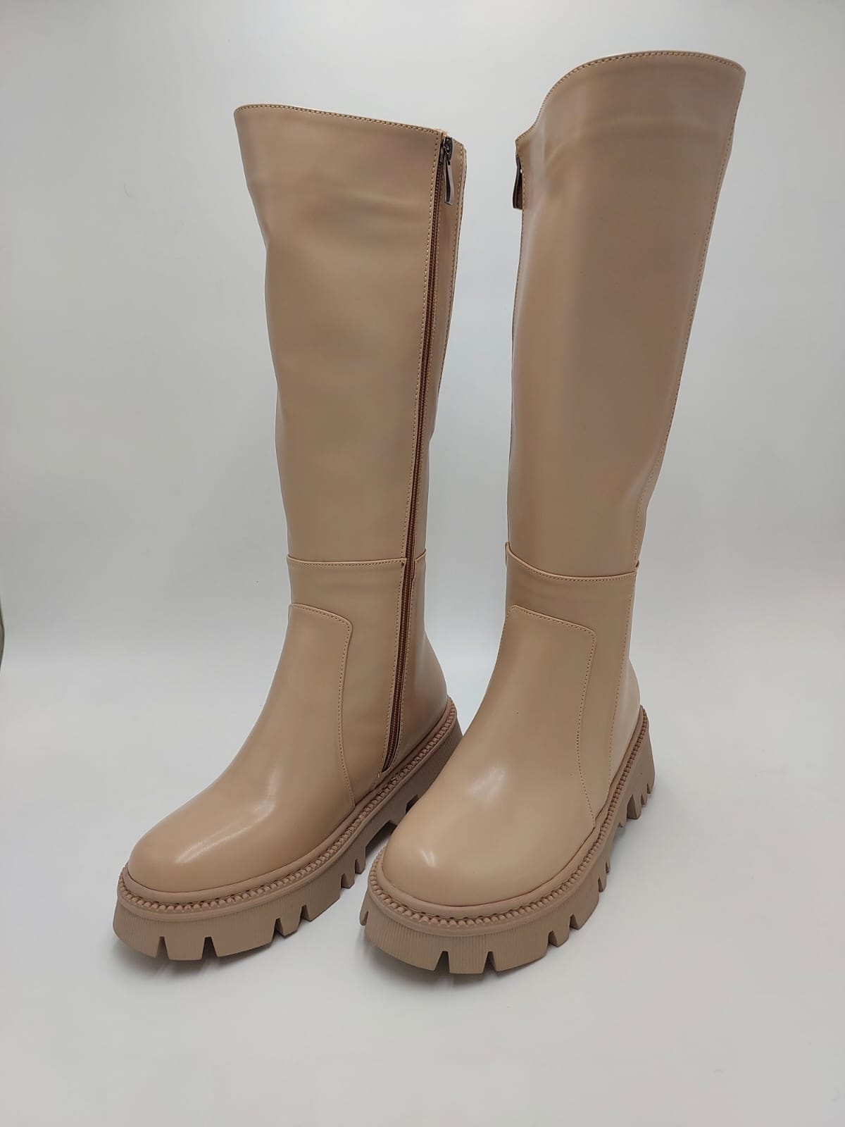 Bottes Lamira Hautes Beige Nude – Élégance Moderne & Confort Urbain