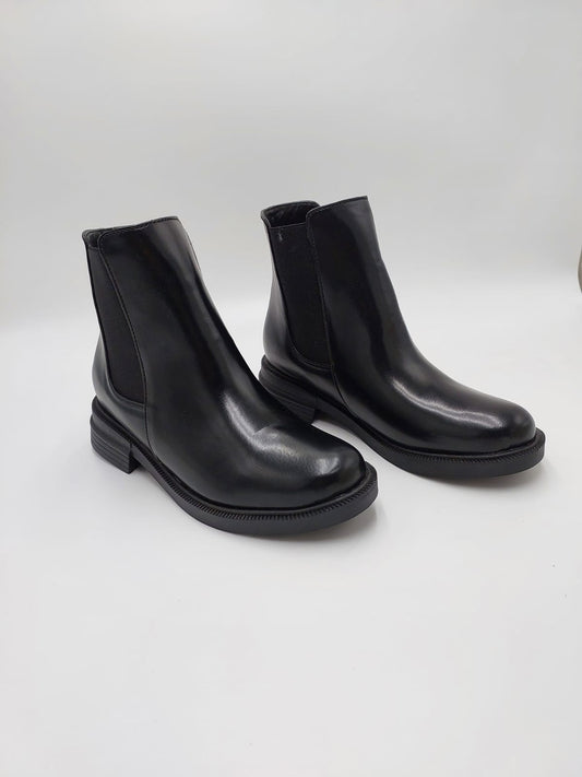 Bottines Chelsea Lamira Noires en Cuir – Style et Confort Inégalés
