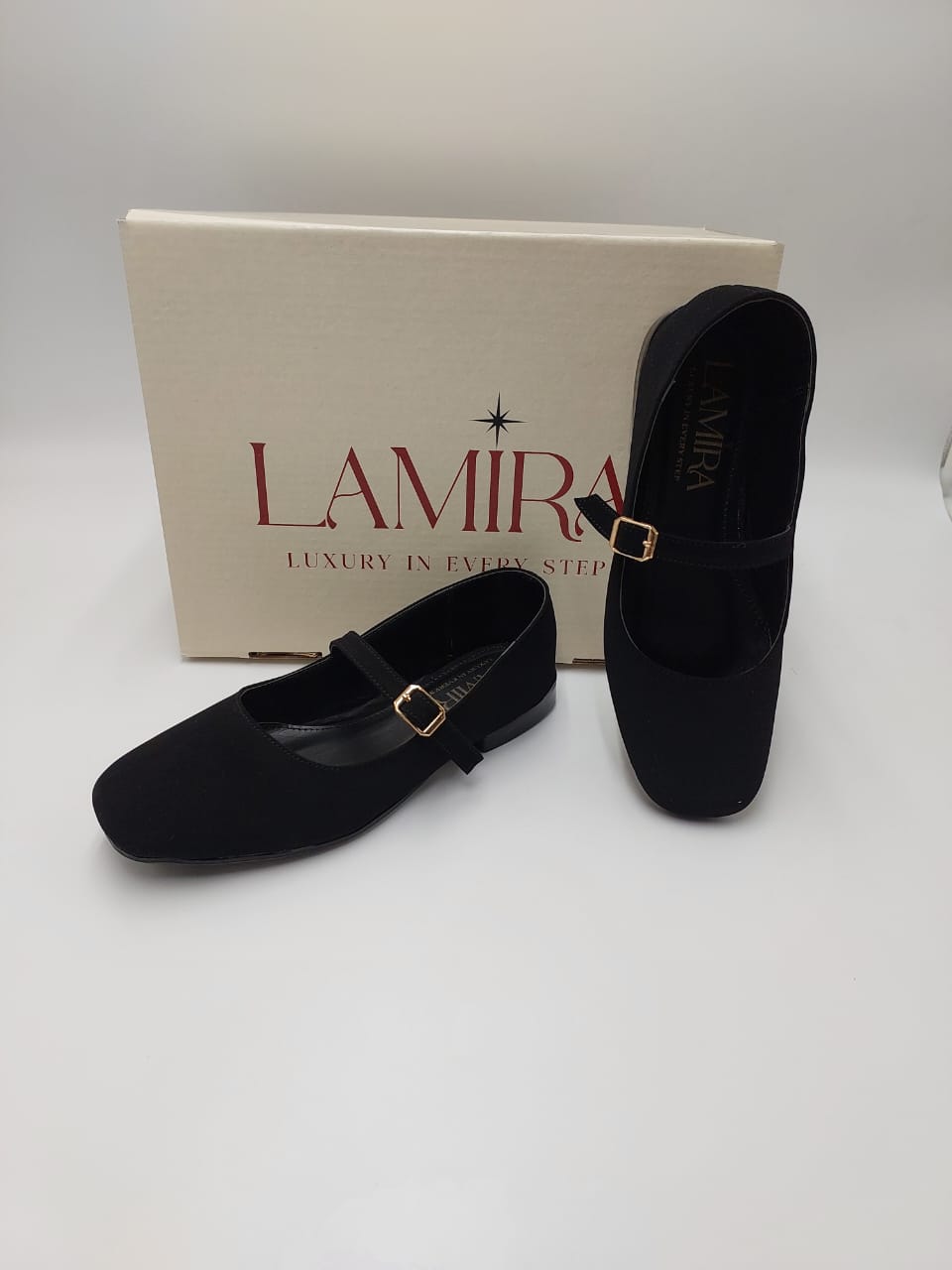 Ballerines Lamira Noires – Élégance et Confort au Quotidien