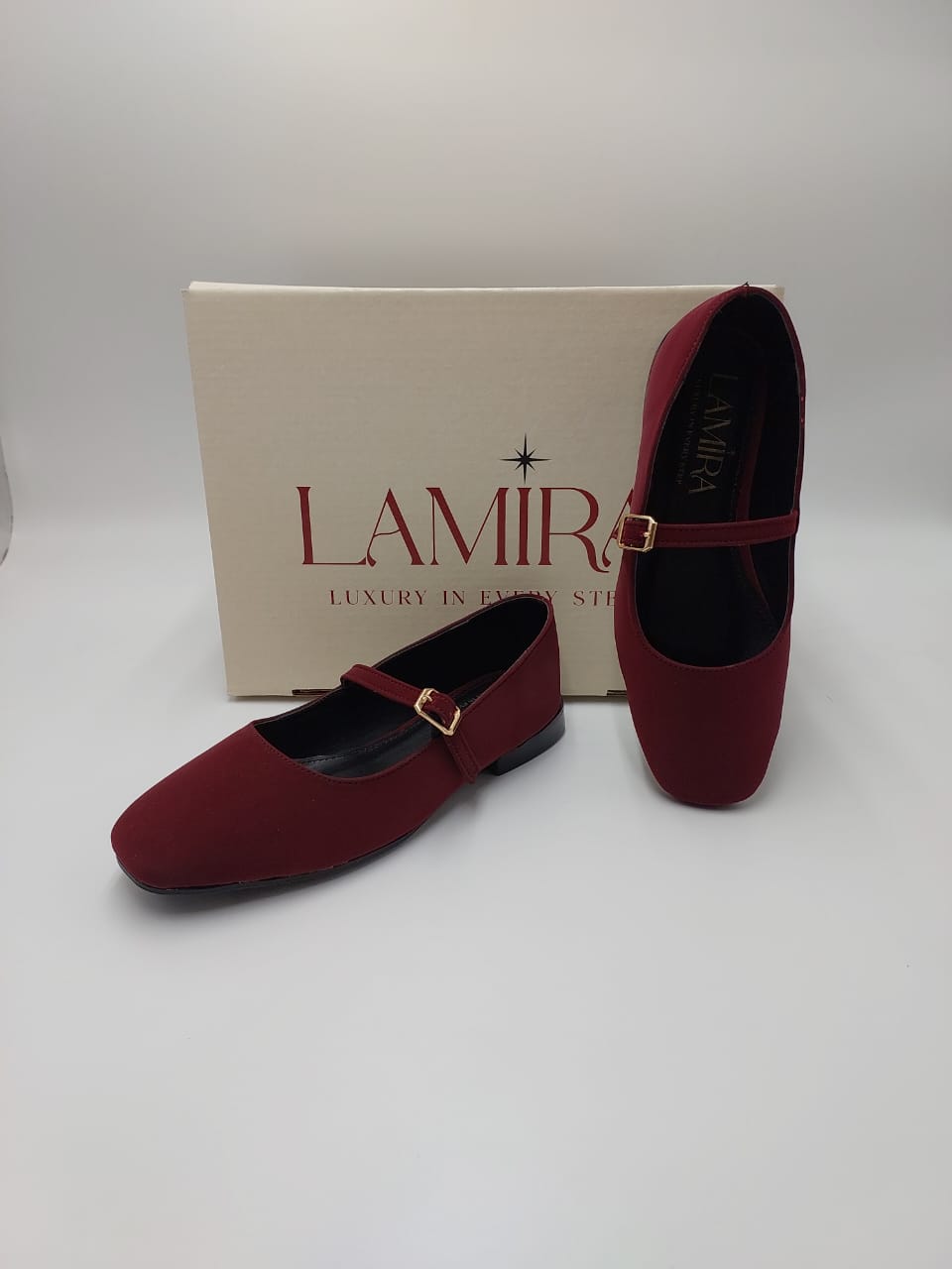 Ballerines Lamira Bordeaux Vernies – Élégance intemporelle