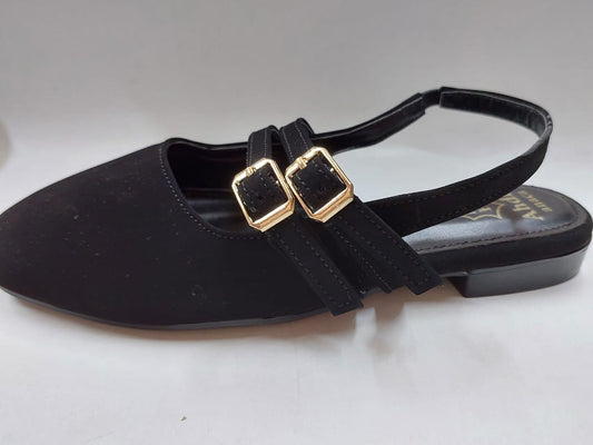 Sandales plates à brides doubles – Élégance et confort