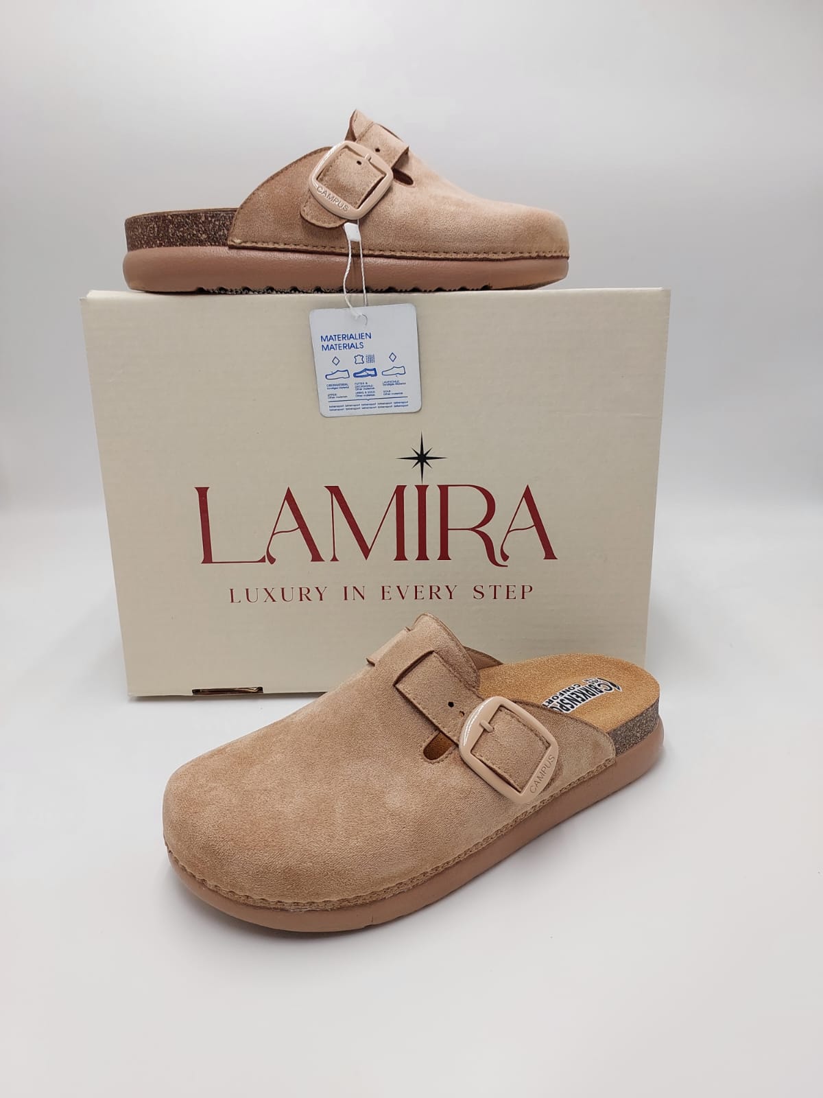 Mules Lamira – Élégance et confort en cuir suédé