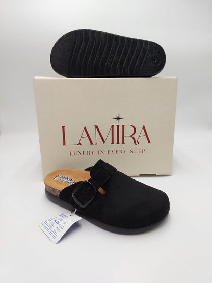 Mules Lamira – Élégance noire et confort absolu