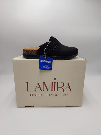 Mules Lamira – Élégance noire et confort absolu