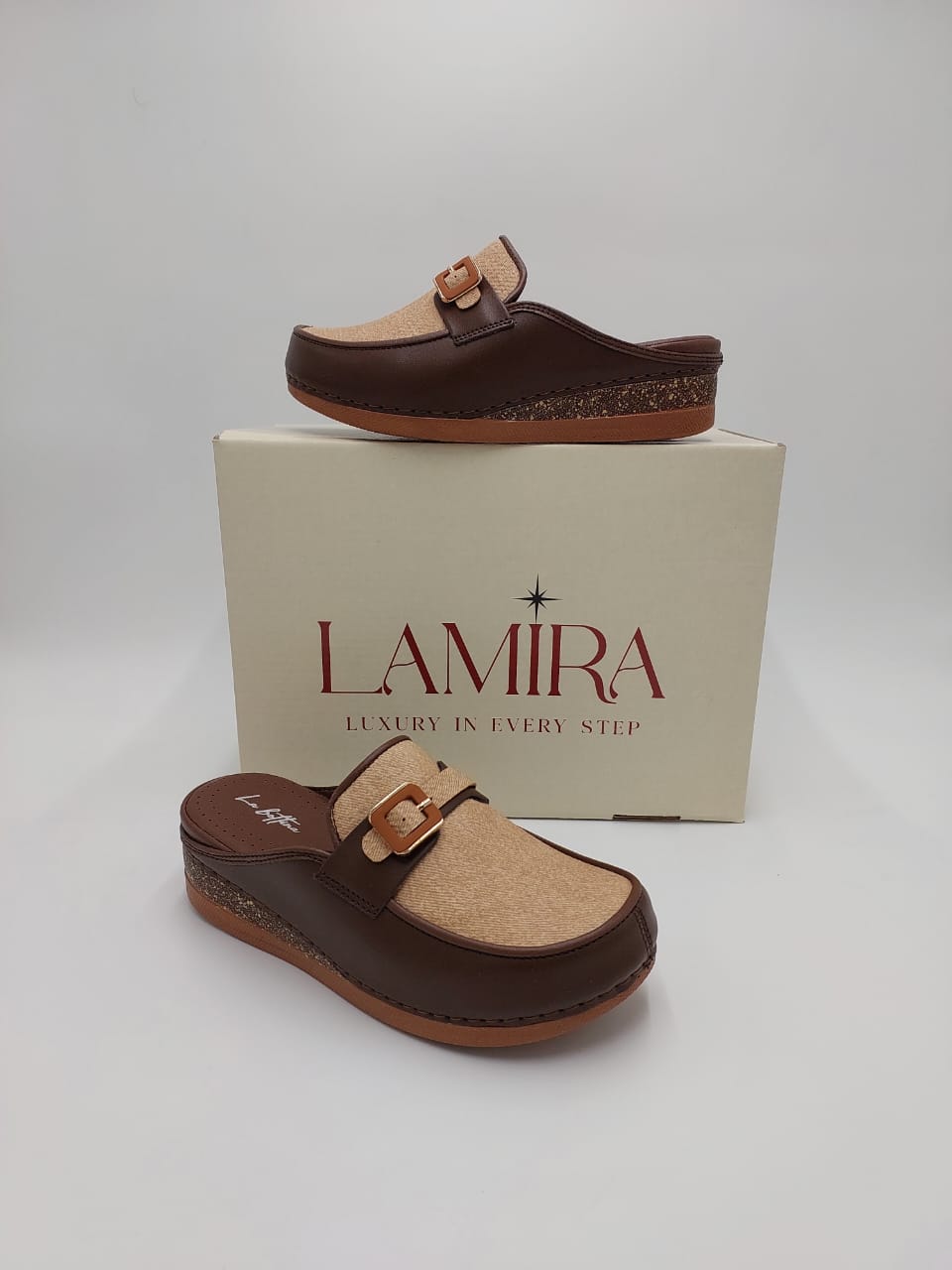 Mules Lamira Marron Café – Élégance et Confort Quotidien