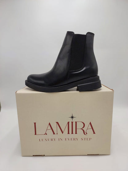 Bottines Chelsea Lamira Noires en Cuir – Style et Confort Inégalés
