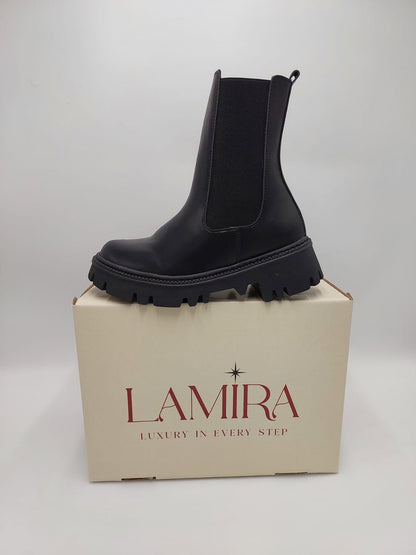 Bottines Chelsea Lamira Noires – Confort et Style Urbain