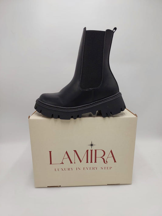 Bottines Chelsea Lamira Noires – Confort et Style Urbain